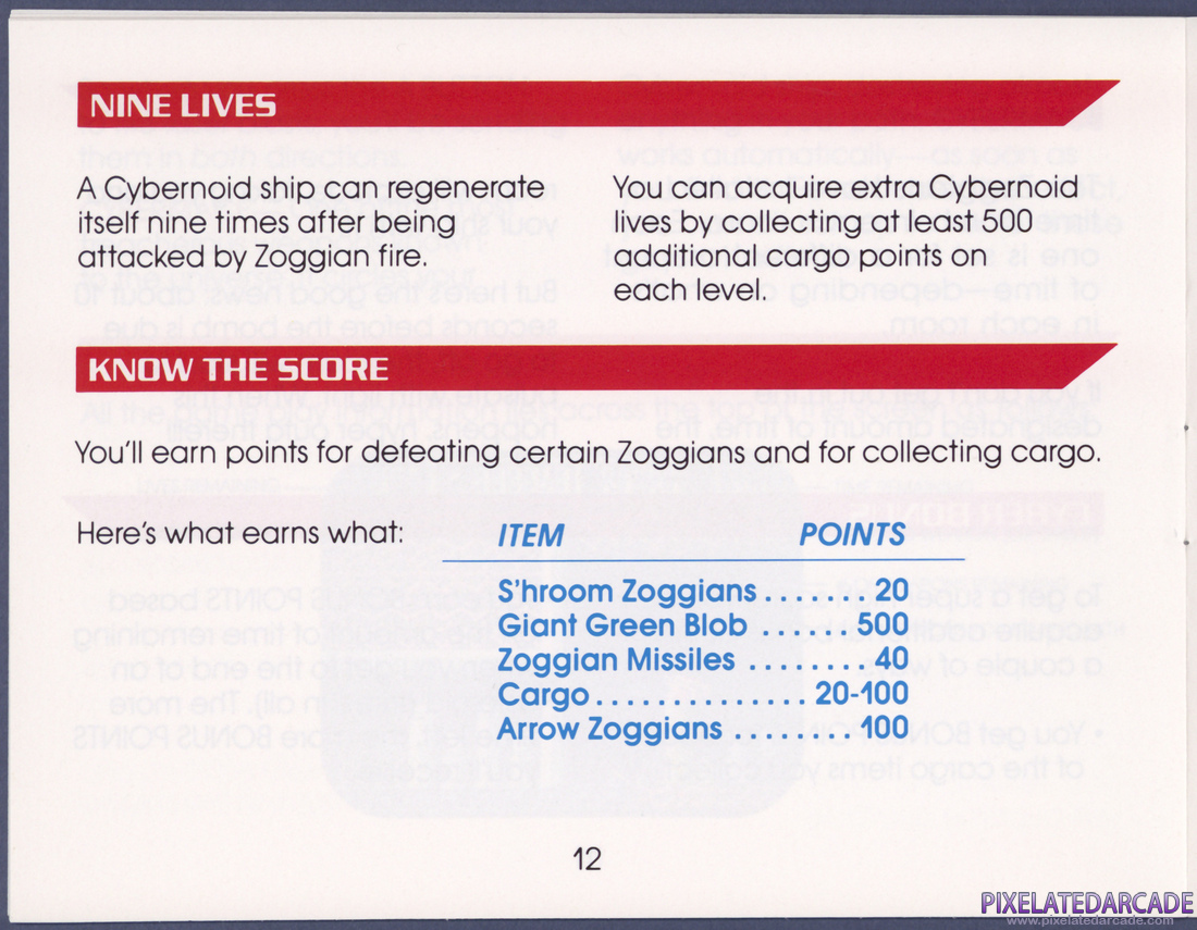 Cybernoid: The Fighting Machine: Instruction Manual - Page 12