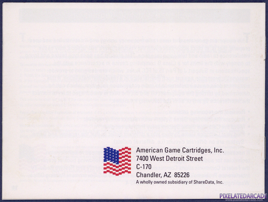 Chiller: Instruction Manual - Back Cover