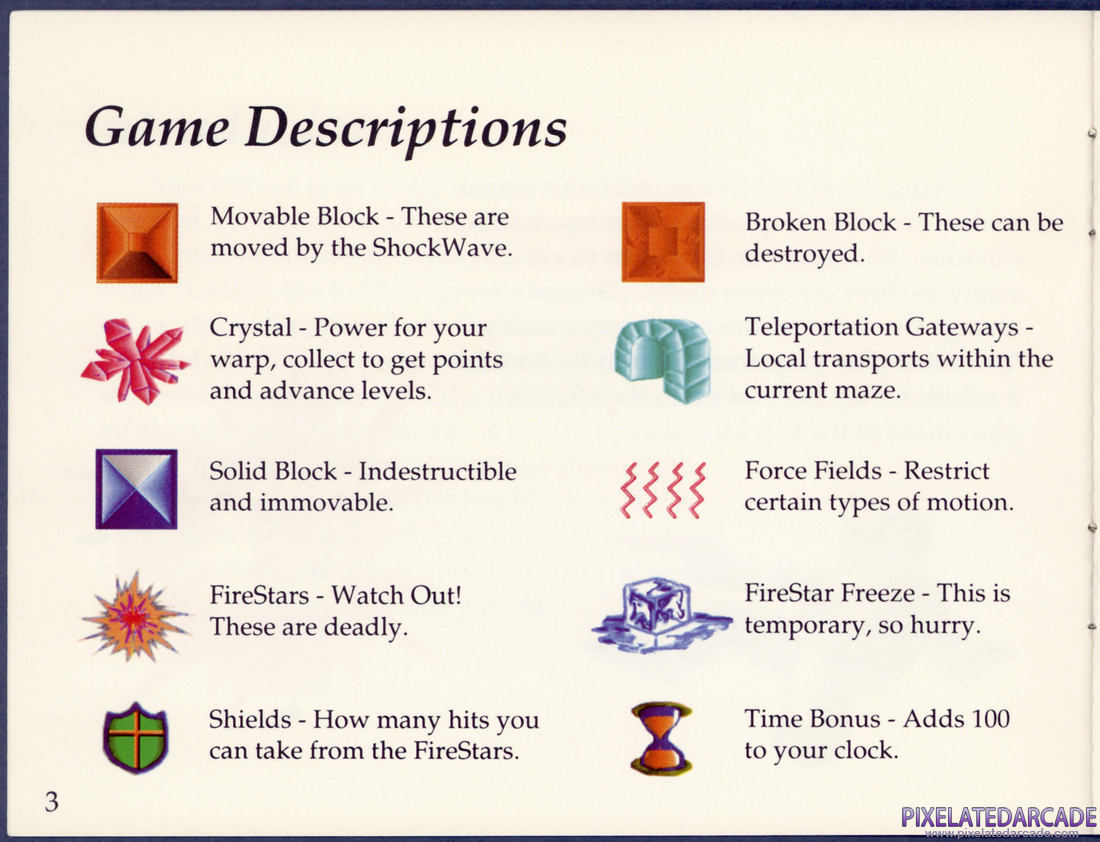 ShockWave: Instruction Manual - Page 3