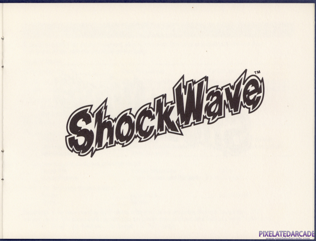 ShockWave: Instruction Manual - Warranty registration card page 1