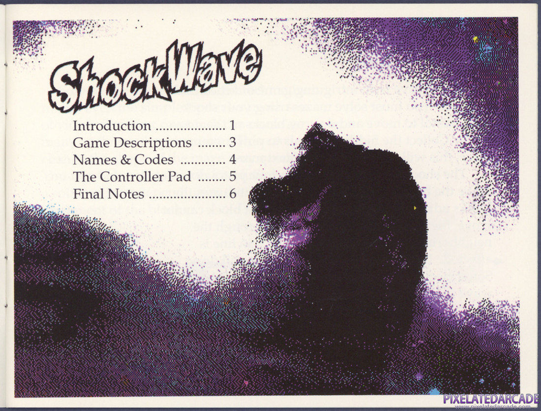 ShockWave: Instruction Manual - Table of Contents