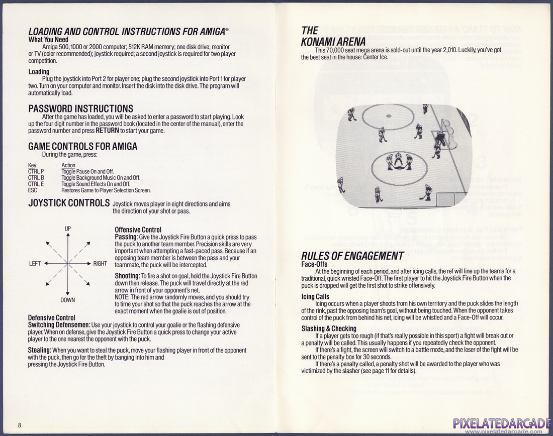 Blades of Steel: Instruction Manual - Pages 8 - 9