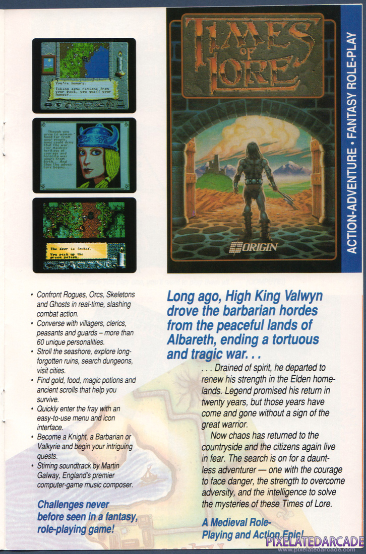 ORIGIN Systems, Inc.: 1990 Product Catalog - Page 11