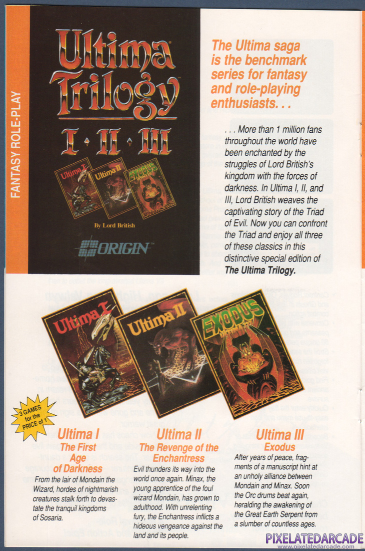 ORIGIN Systems, Inc.: 1990 Product Catalog - Page 12