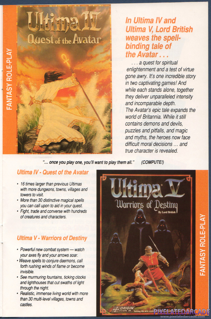 ORIGIN Systems, Inc.: 1990 Product Catalog - Page 13