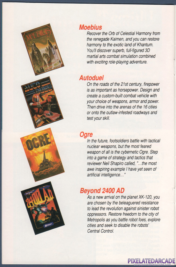 ORIGIN Systems, Inc.: 1990 Product Catalog - Page 14