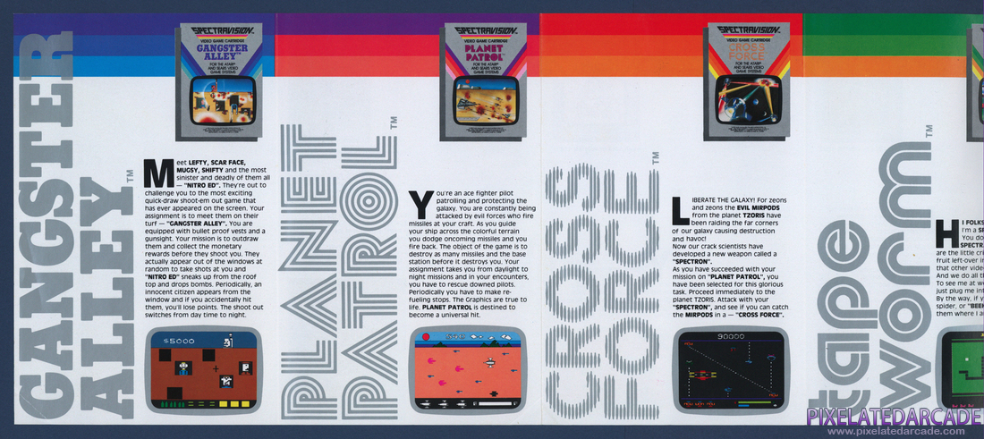 Spectravision International Ltd.: November 1982 Product Catalog - Back 1 / 2