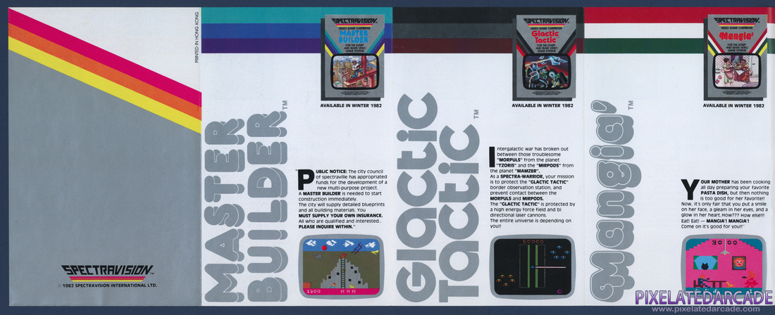 Spectravision International Ltd.: November 1982 Product Catalog - Front 2 / 2