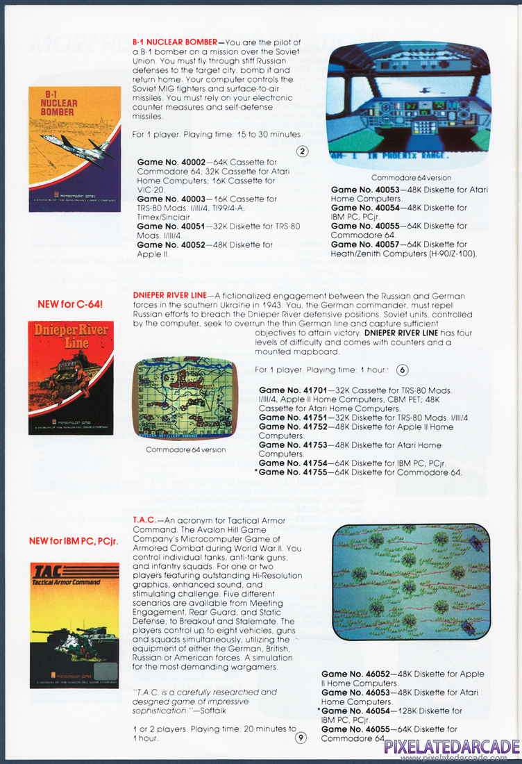 The Avalon Hill Game Company: 1985 Product Catalog - Page 6