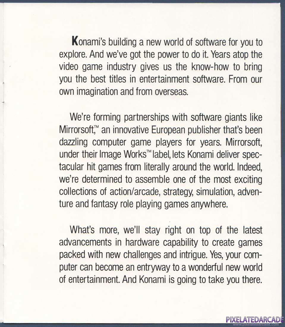 Konami, Inc.: 1991 Product Catalog - Page 2