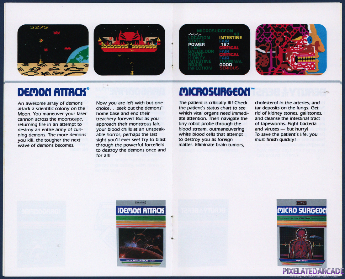 Imagic: 1982 Product Catalog for Mattel and Atari Systems - Page 7