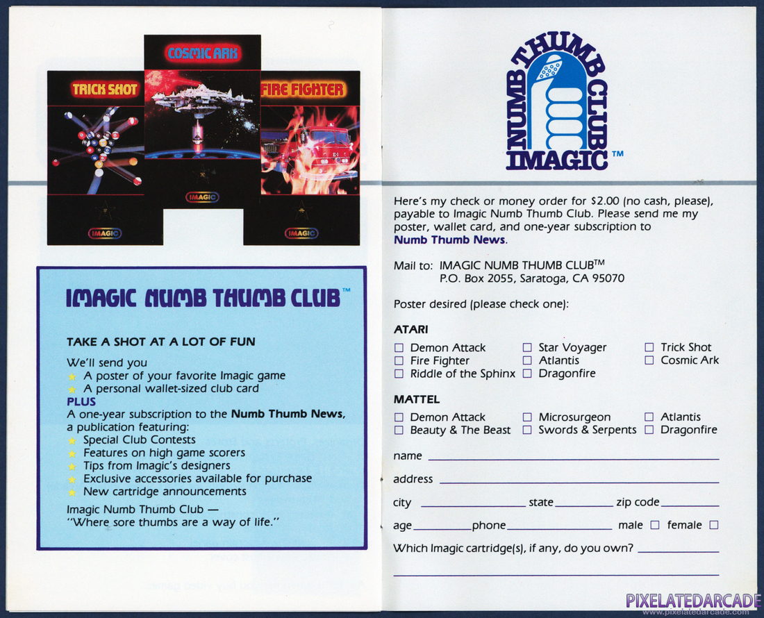 Imagic: 1982 Product Catalog for Mattel and Atari Systems - Page 10