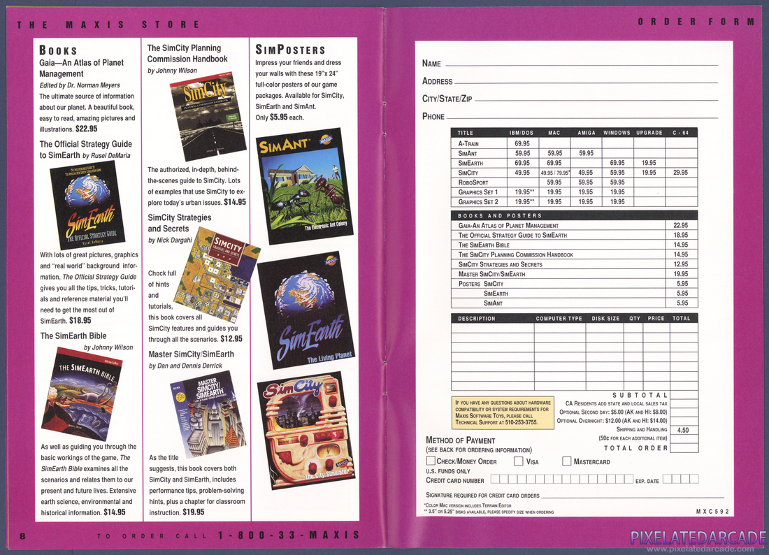 Maxis Software Inc.: 1992 Product Catalog - Page 6