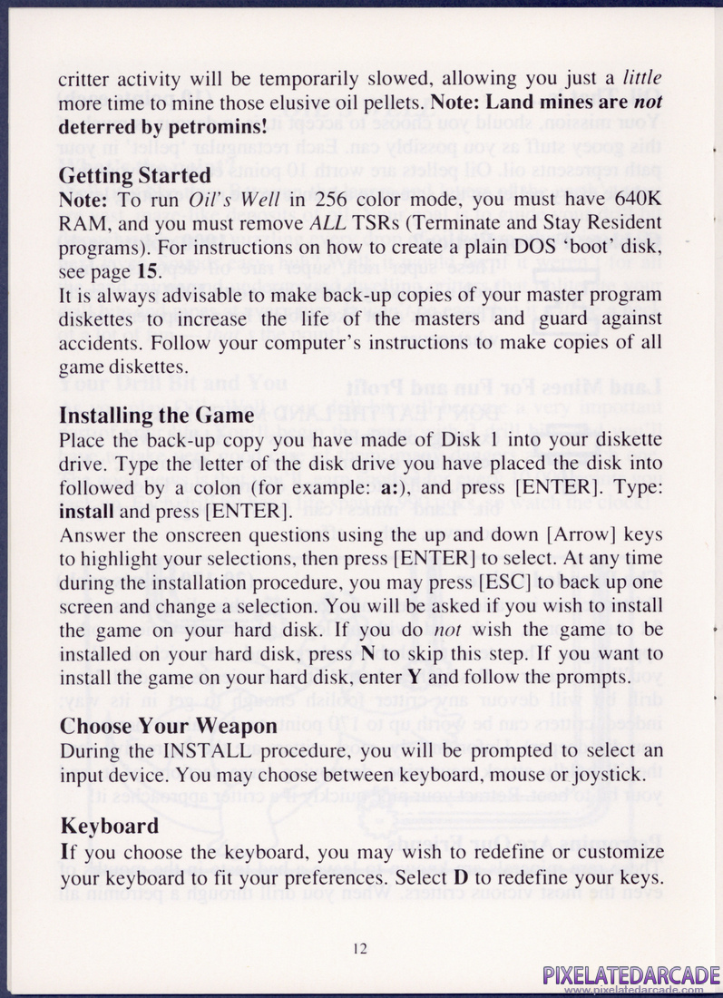 Oil's Well: Instruction Manual - Page 13