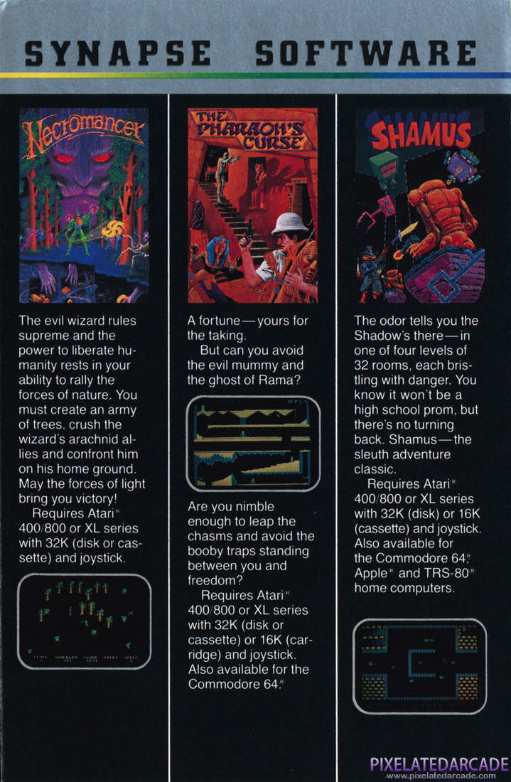 Synapse Software Corporation: 1983 Product Catalog - Page 3