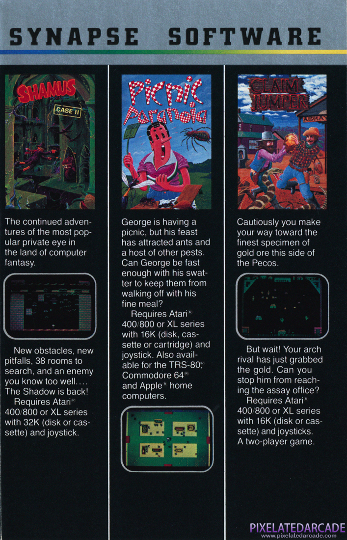 Synapse Software Corporation: 1983 Product Catalog - Page 4