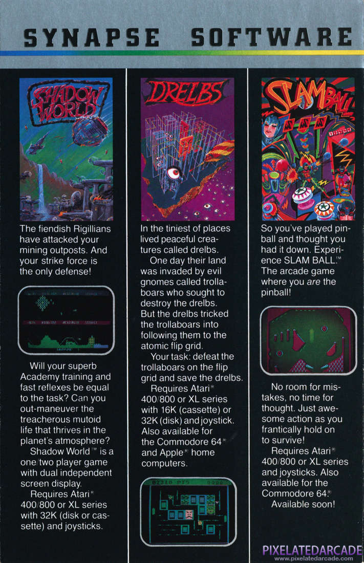 Synapse Software Corporation: 1983 Product Catalog - Page 9