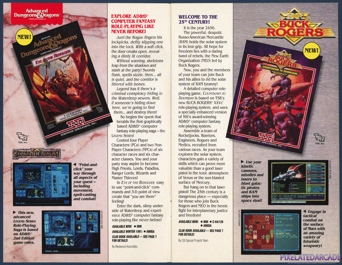 Strategic Simulations, Inc.: 1991 Product Catalog - Page 2