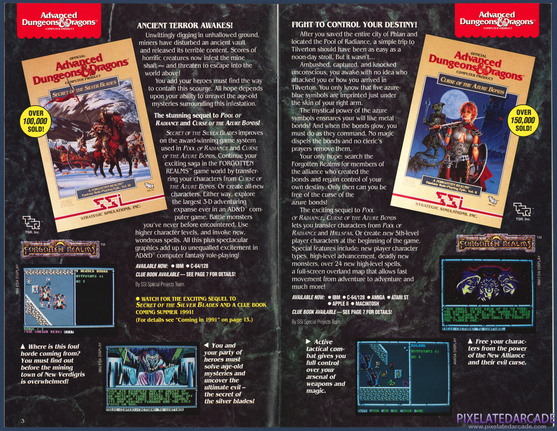 Strategic Simulations, Inc.: 1991 Product Catalog - Page 3