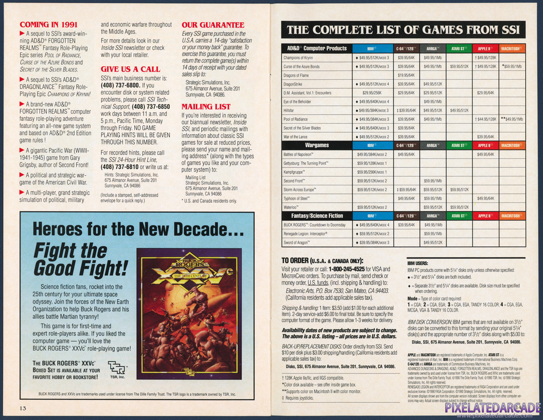 Strategic Simulations, Inc.: 1991 Product Catalog - Page 8