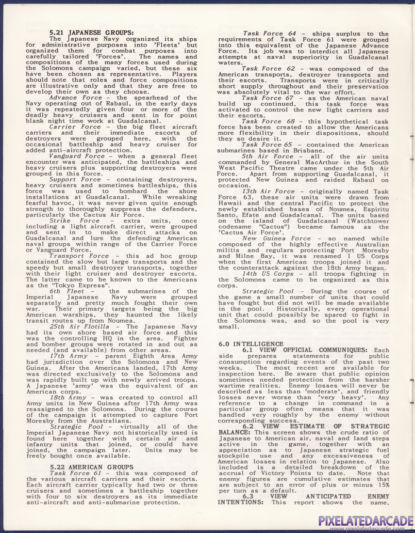 Pacific Storm: The Solomon's Campaign - Operations in the South Pacific, 1942-1943: Instruction Manual - Page 4