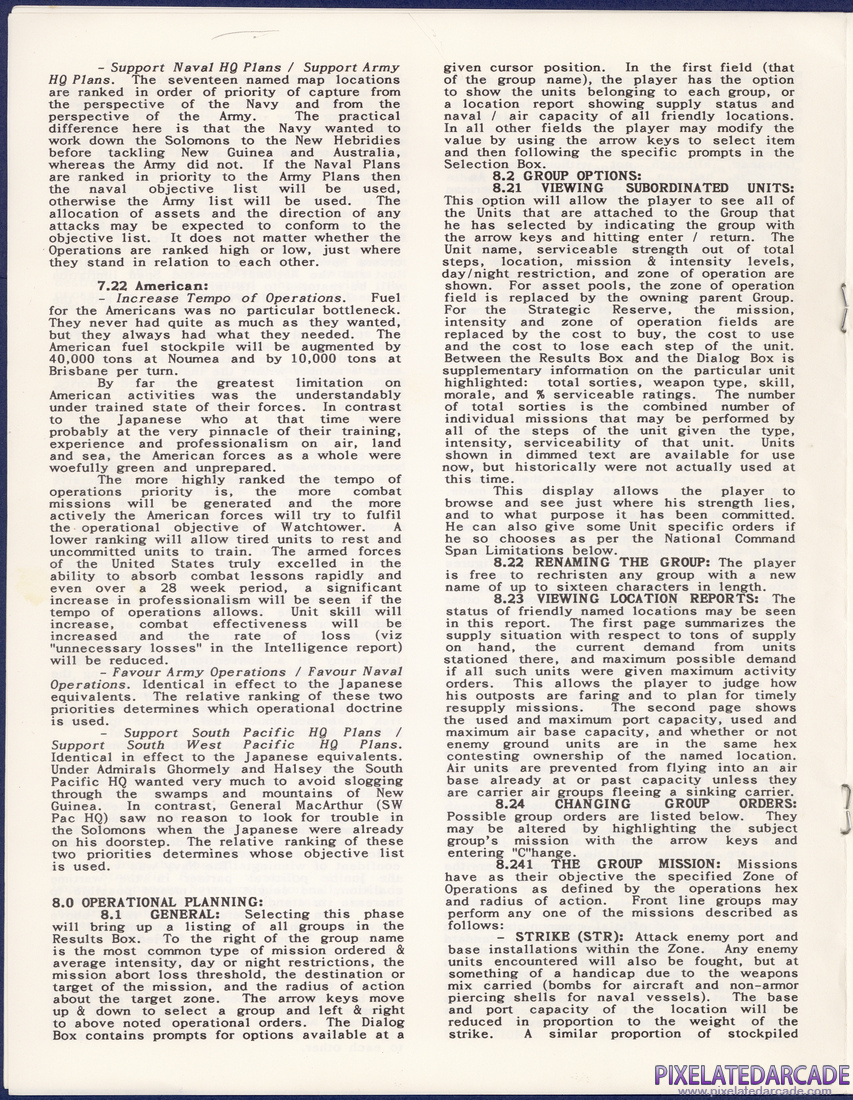 Pacific Storm: The Solomon's Campaign - Operations in the South Pacific, 1942-1943: Instruction Manual - Page 6