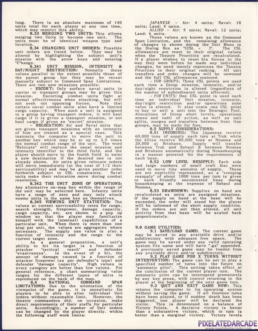 Pacific Storm: The Solomon's Campaign - Operations in the South Pacific, 1942-1943: Instruction Manual - Page 8