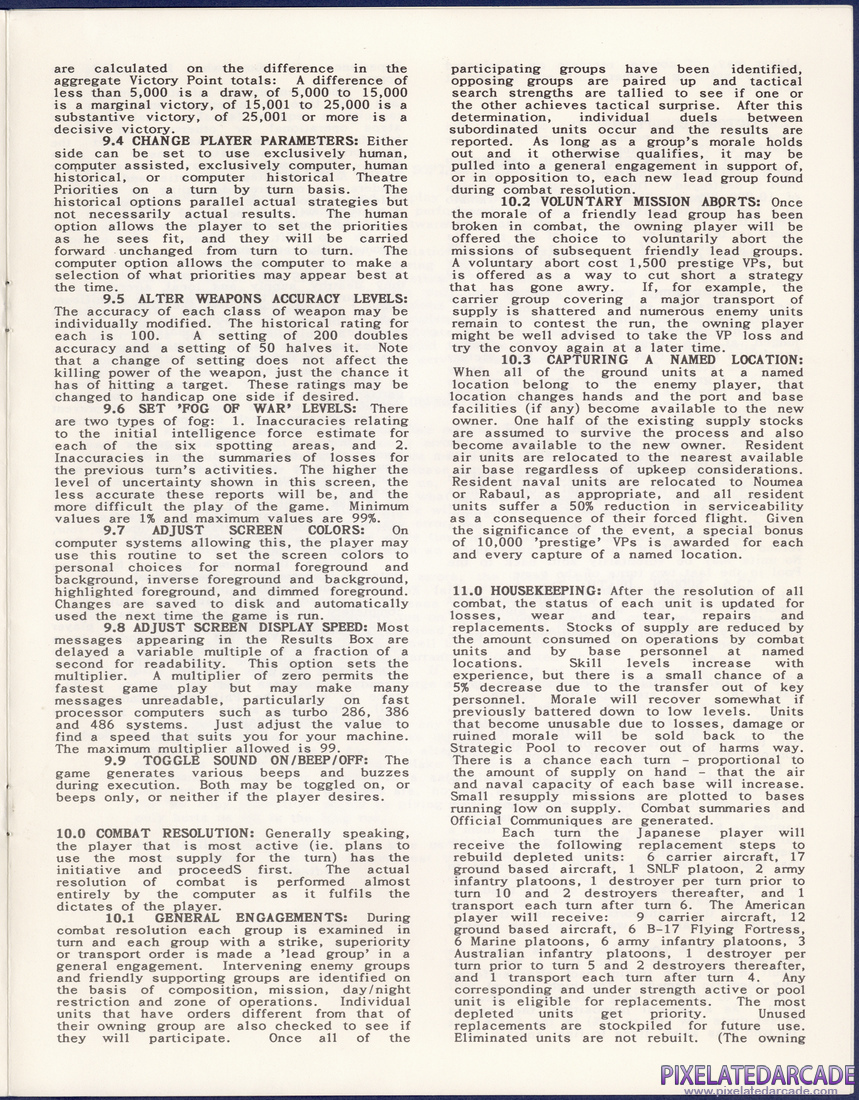 Pacific Storm: The Solomon's Campaign - Operations in the South Pacific, 1942-1943: Instruction Manual - Page 9