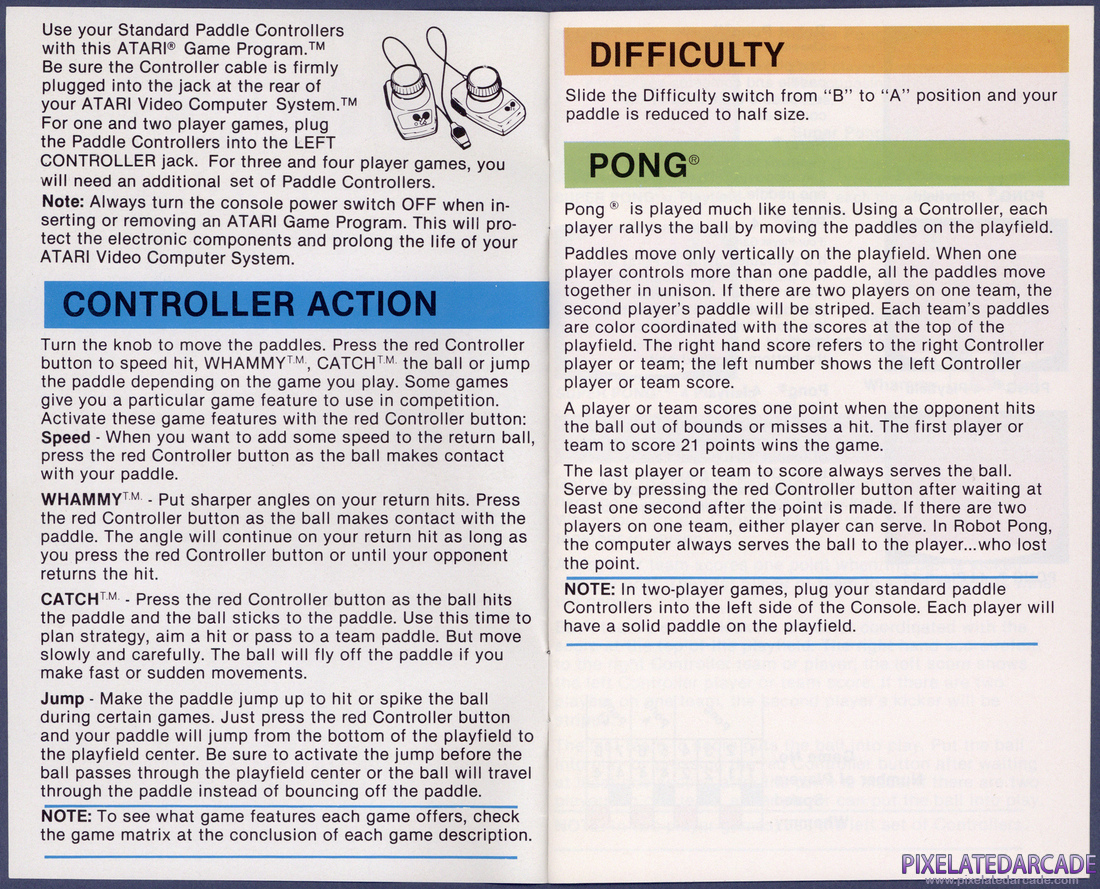 Video Olympics: Instruction Manual - Page 2