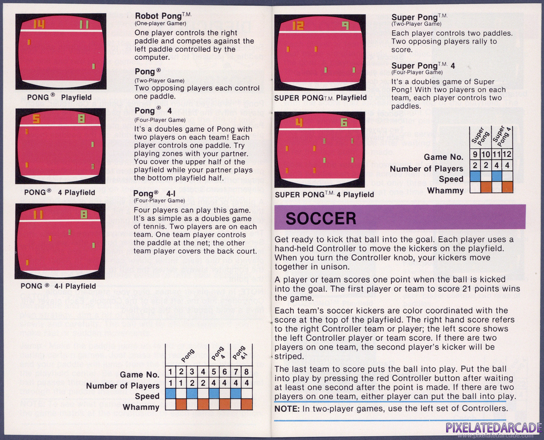 Video Olympics: Instruction Manual - Page 3