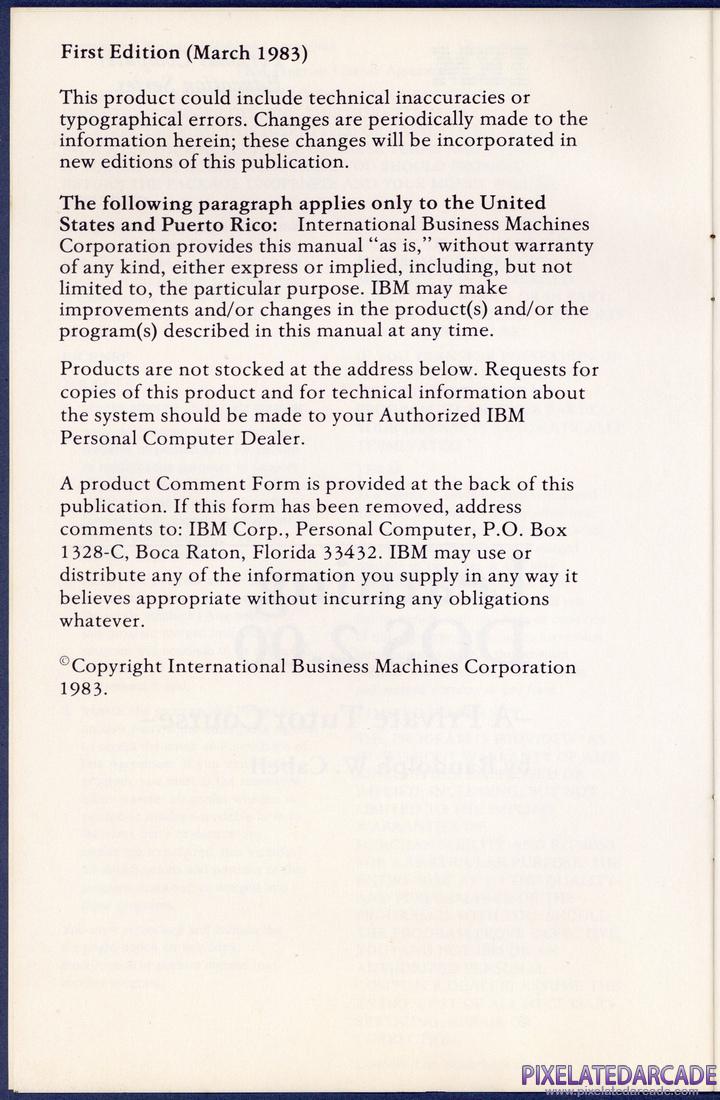Learning DOS 2.00: Instruction Manual - Page 4