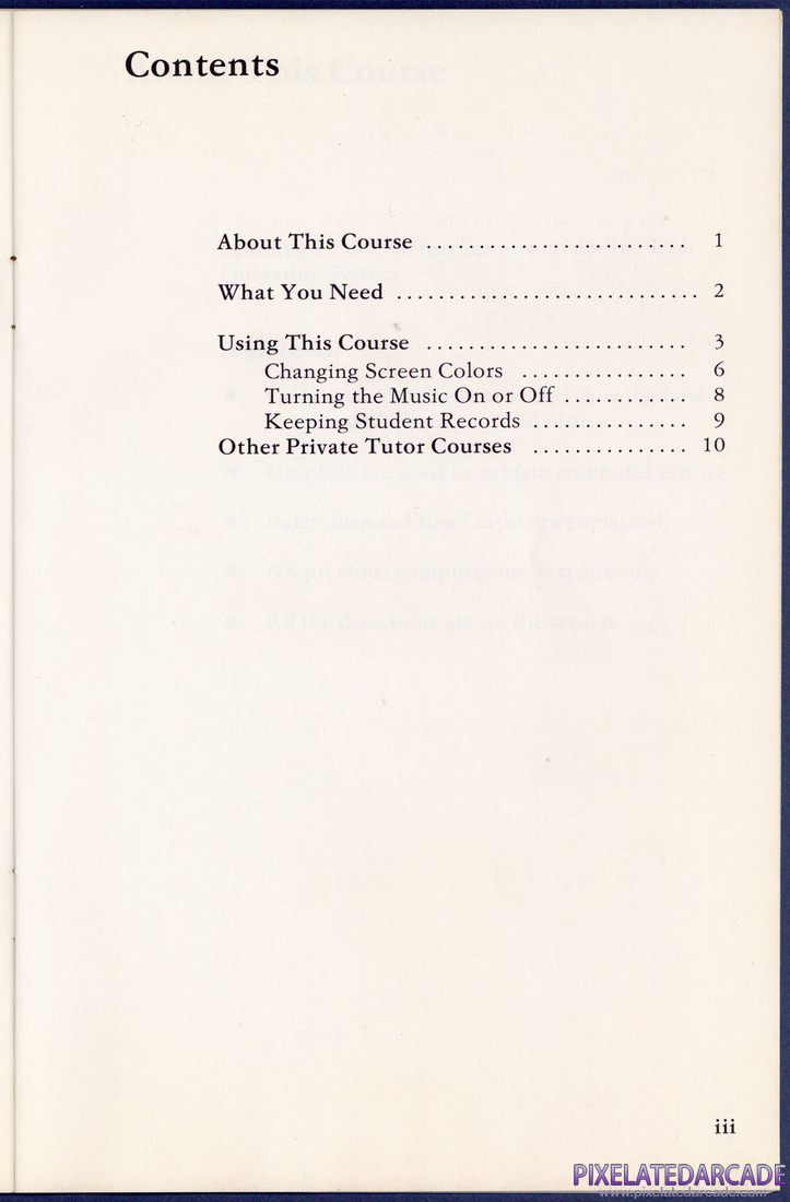 Learning DOS 2.00: Instruction Manual - Page 5