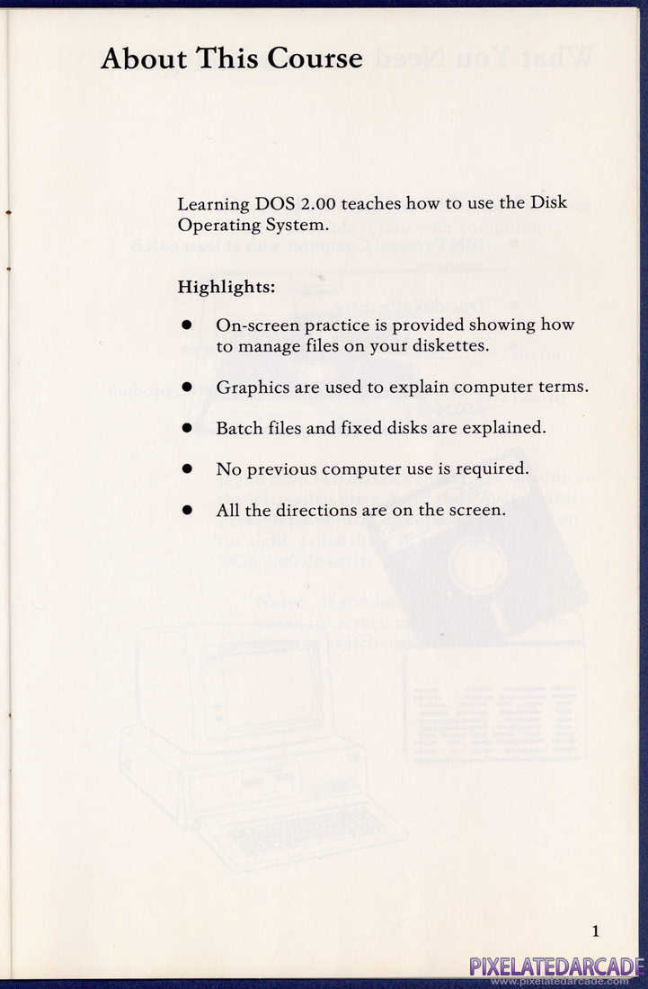Learning DOS 2.00: Instruction Manual - Page 7