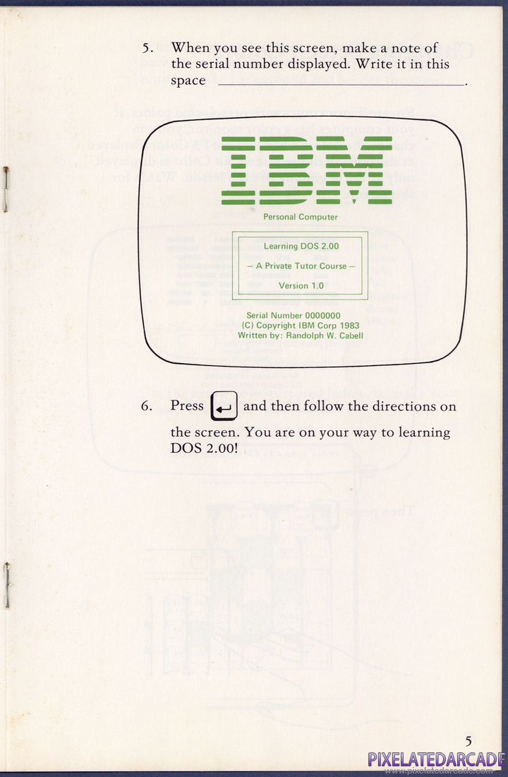 Learning DOS 2.00: Instruction Manual - Page 11