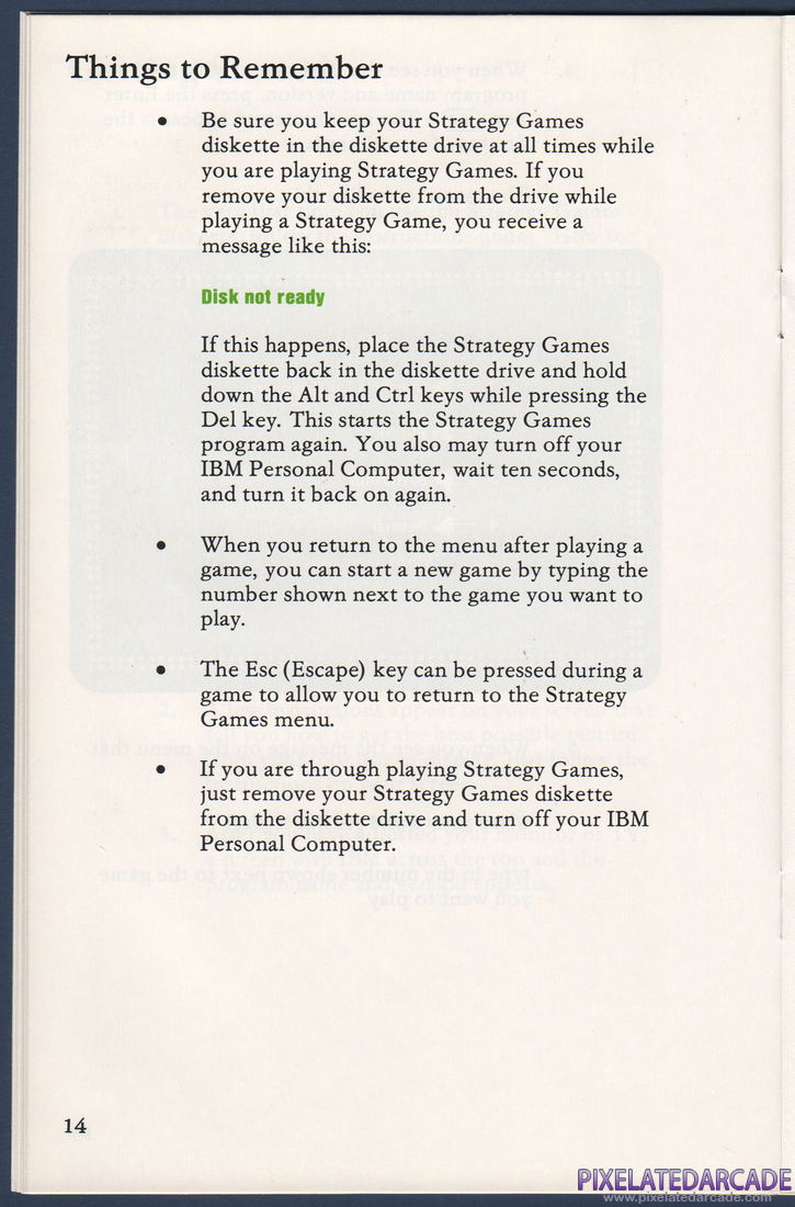 Strategy Games: Instruction Manual - Page 20