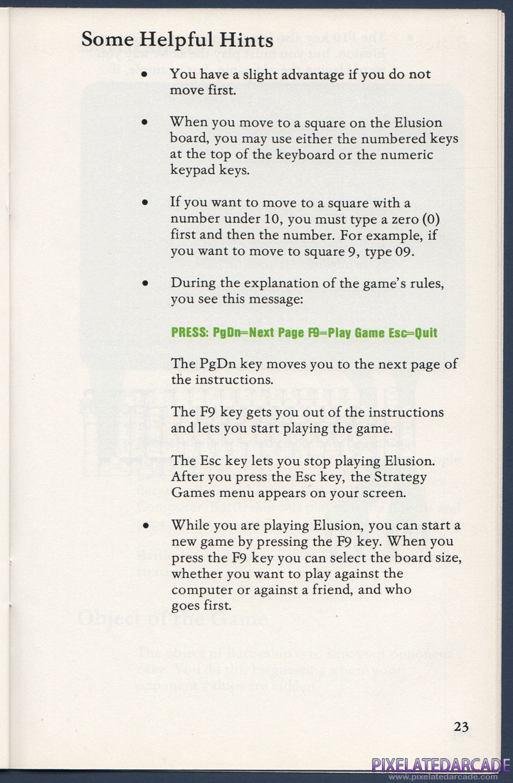 Strategy Games: Instruction Manual - Page 29