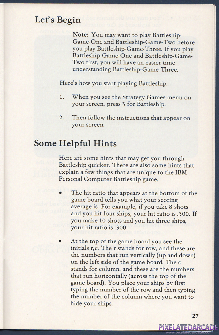Strategy Games: Instruction Manual - Page 33