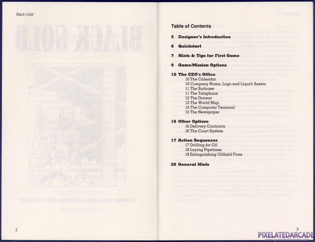 Black Gold: Instruction Manual - Page 3