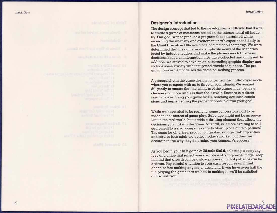 Black Gold: Instruction Manual - Page 4