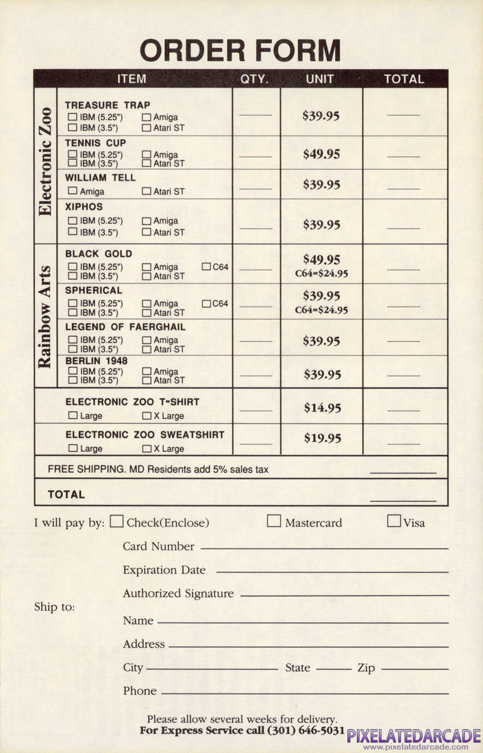 Electronic Zoo: 1990 Product Catalog - Page 7