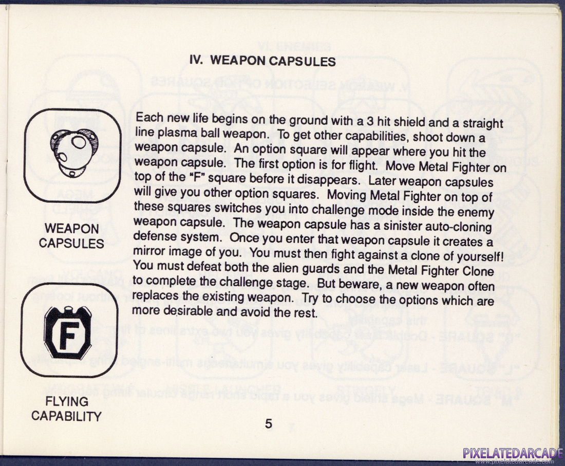 Metal Fighter: Instruction Manual - Page 5