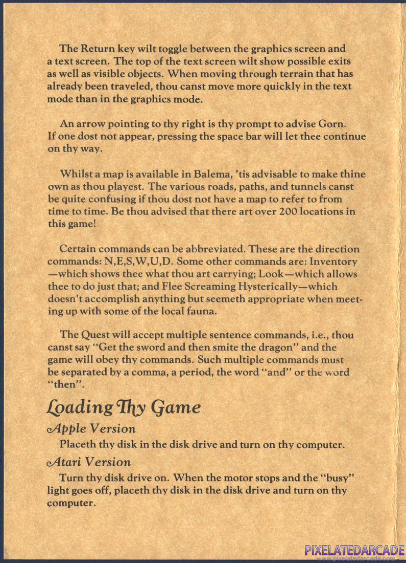 The Quest: Instruction Manual - Page 2