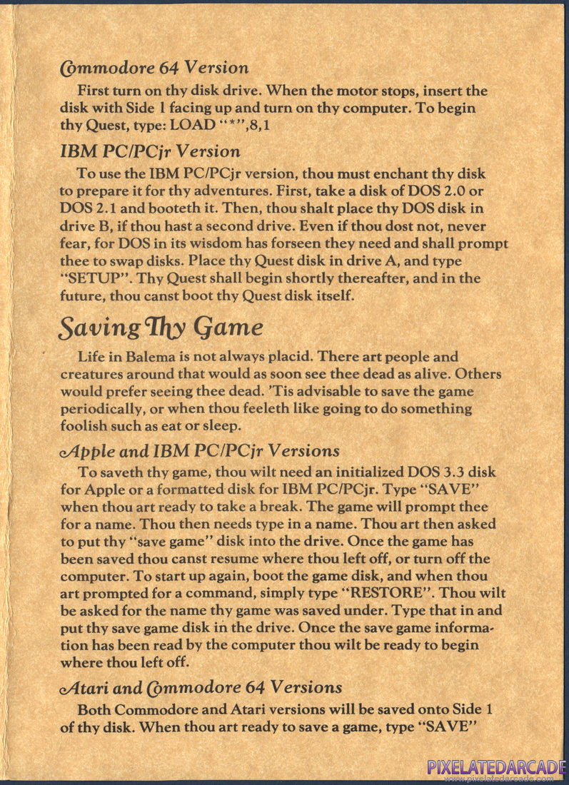 The Quest: Instruction Manual - Page 3