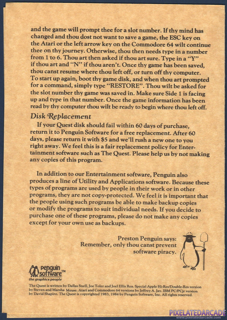 The Quest: Instruction Manual - Page 4