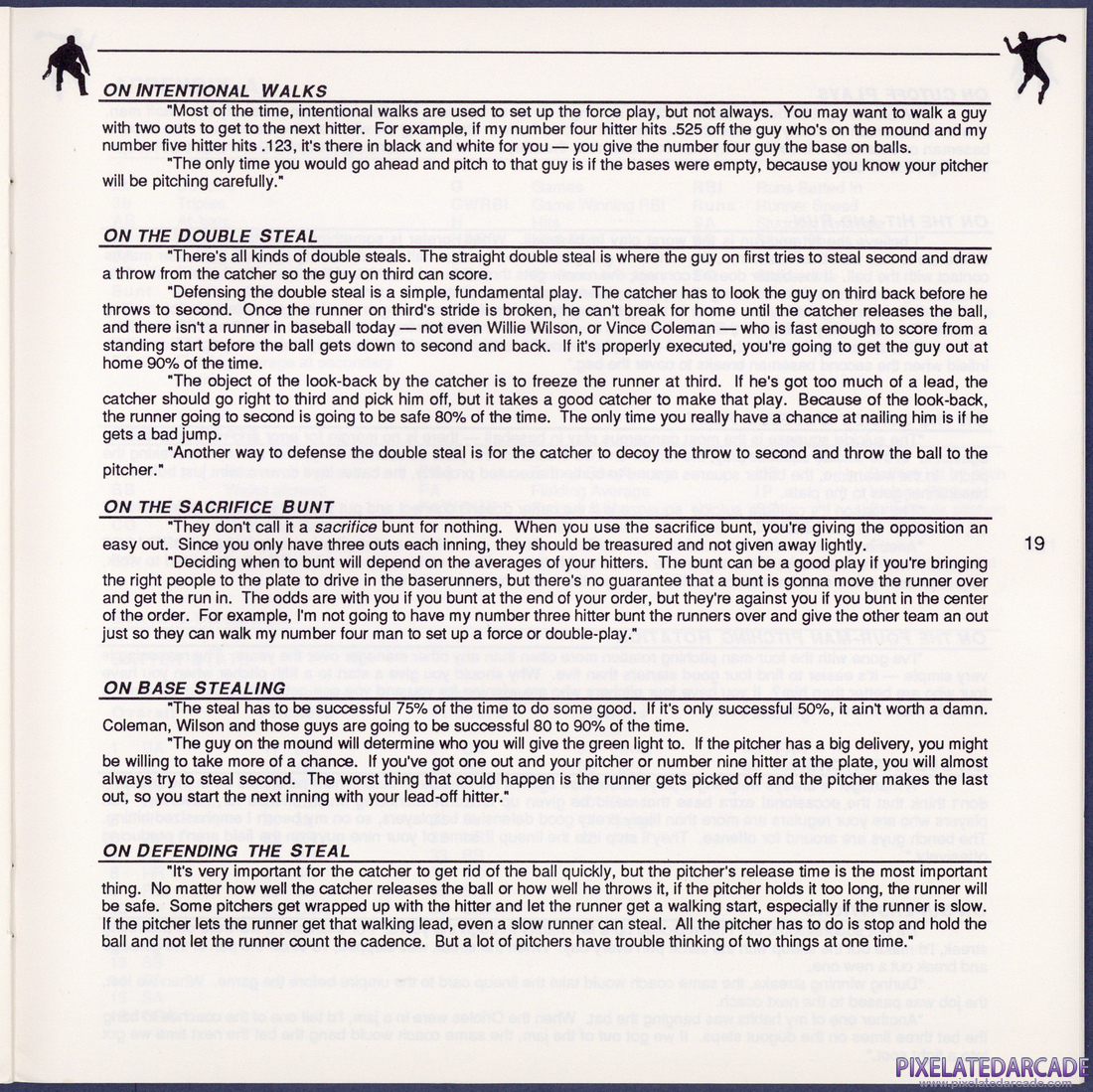Earl Weaver Baseball: Instruction Manual - Page 19