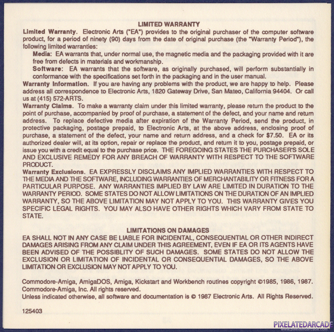 Earl Weaver Baseball: Amiga Reference Card - Page 6