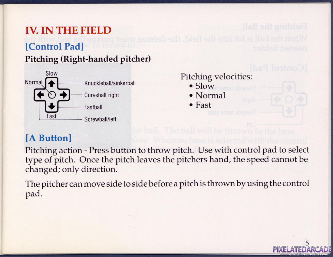 R.B.I. Baseball: Instruction Manual - Page 10