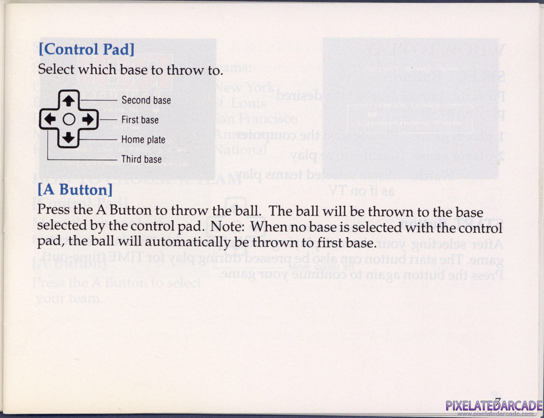 R.B.I. Baseball: Instruction Manual - Page 12