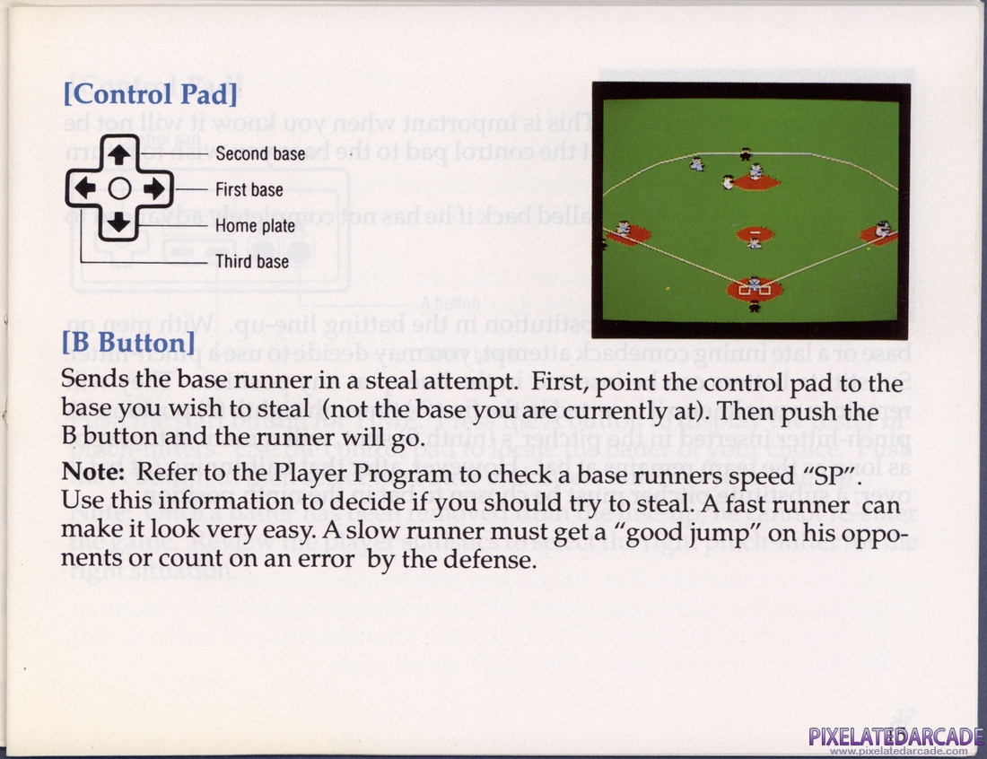R.B.I. Baseball: Instruction Manual - Page 20