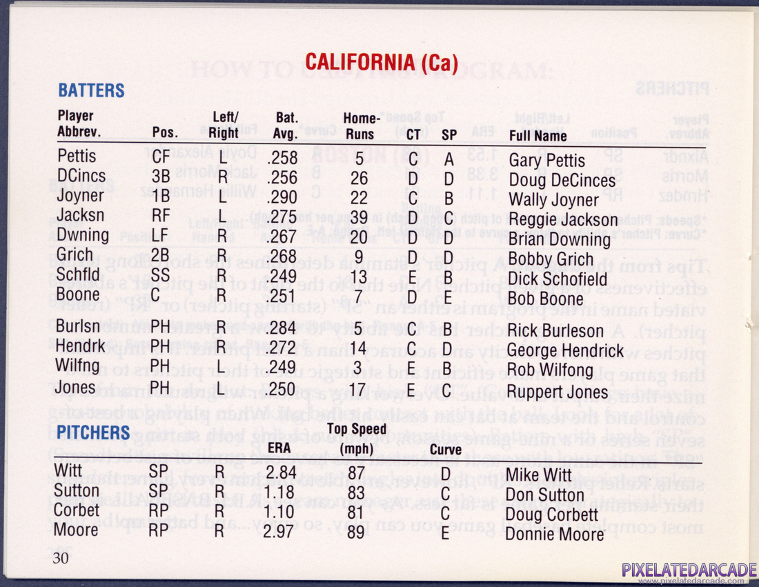 R.B.I. Baseball: Instruction Manual - Page 33